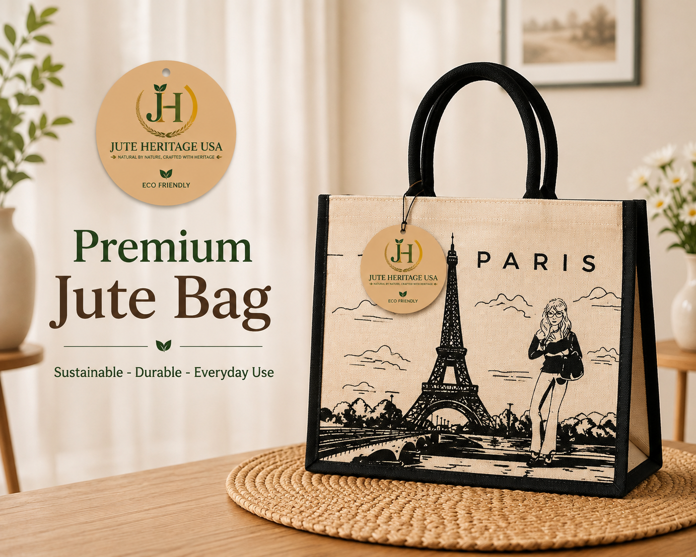 Paris Jute Bag